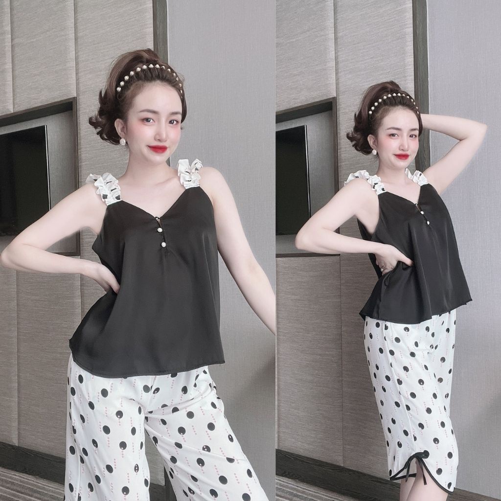 Đồ Ngủ Nữ BIGSIZE Đồ Ngủ Sexy lụa Latin cao cấp mềm mại xinh xắn &lt; 65KG