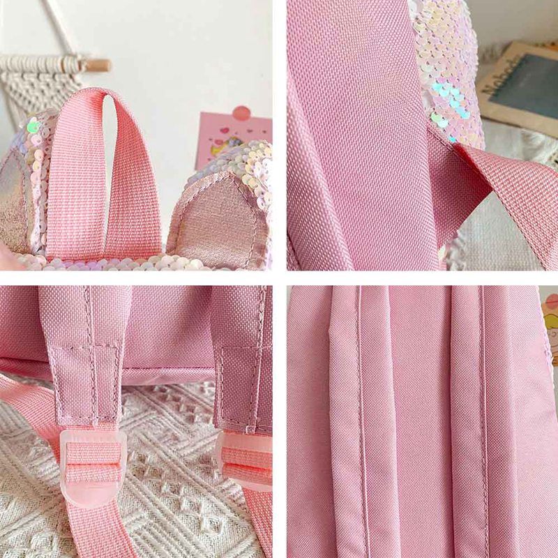 Ba lô đính kim sa thiết kế họa tiết kì lân đáng yêu dành cho bé gái