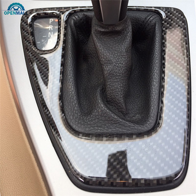 Khung bọc vành cần số chất liệu carbon fiber cho xe ô tô BMW E92 E93 E90