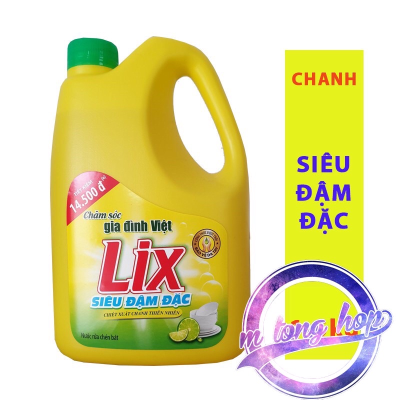 Nước rửa chén Yes siêu sạch Hương Chanh 1.4kg