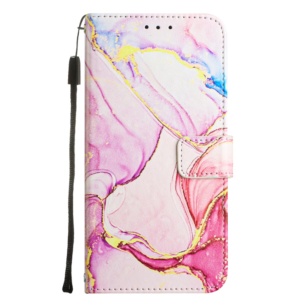 Bao Da Điện Thoại Nắp Lật Dạng Ví In Họa Tiết Cẩm Thạch Có Thể Làm Giá Đỡ Cho iphone 15 14 1