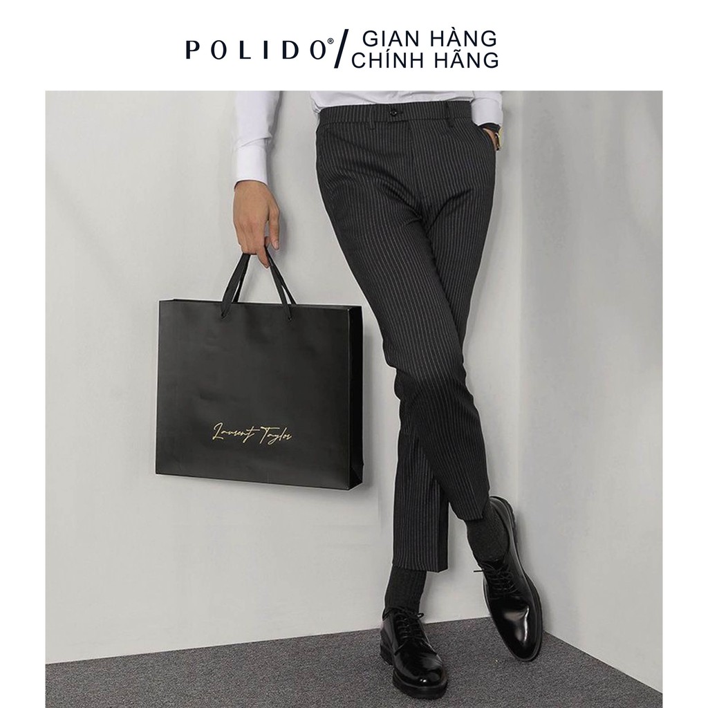 Quần Âu Nam Kẻ Sọc POLIDO Form Baggy Thoải Mái, Chất Vải Mềm Mịn - POLIDO Mall