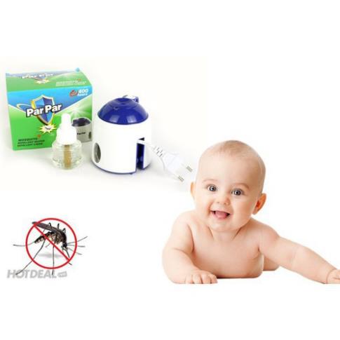 Máy đuổi muỗi xông tinh dầu parpar kèm 1 lọ tinh dầu