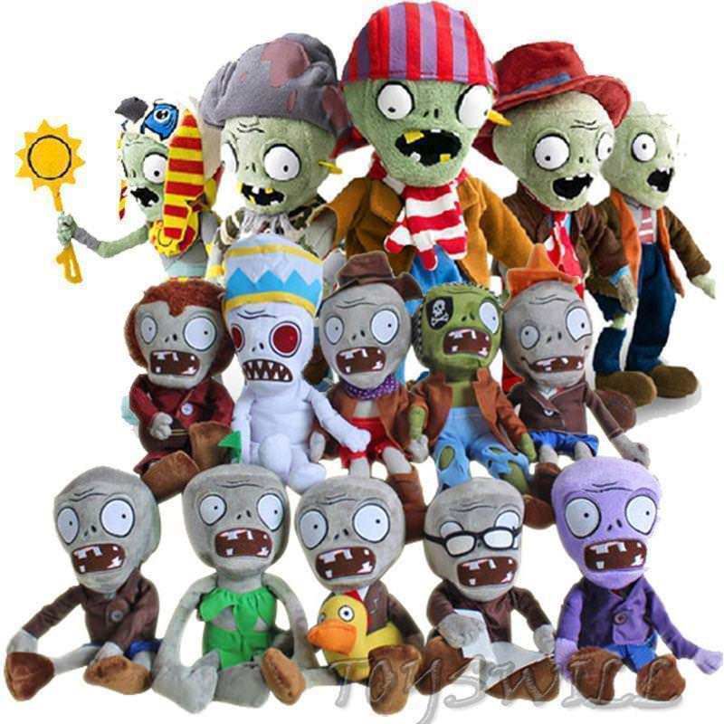 Mới Đồ Chơi Nhồi Bông Hình Plants vs Zombies 13-35cm