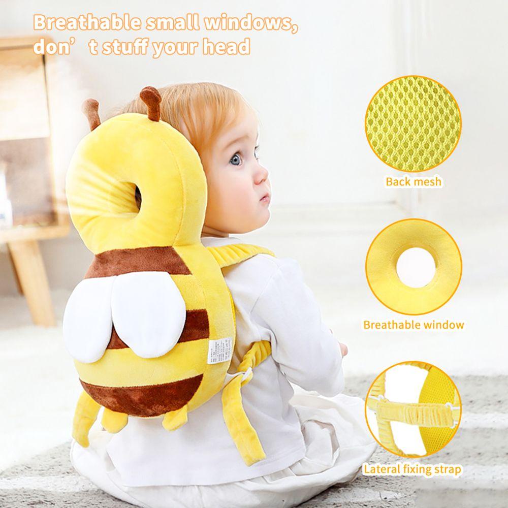 JARRED Gối Ngủ Bảo Vệ Đầu Cho Bé Từ 1-3 Tuổi Bằng Cotton PP Hình Chú Ong Dễ Thương