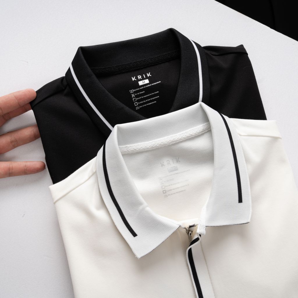 Áo Phông Polo Local Brand Nam Đẹp Chính Hãng KRIK Chất Vải Cotton Có Khóa Zip 4006 | BigBuy360 - bigbuy360.vn