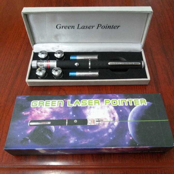 Bút laser tia xanh 6 trong 1 Green Laser Pointer - PT
