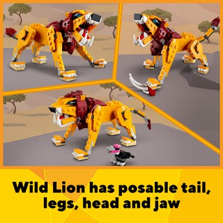 LEGO CREATOR 31112 Sư Tử Hoang Dã (224 Chi tiết)