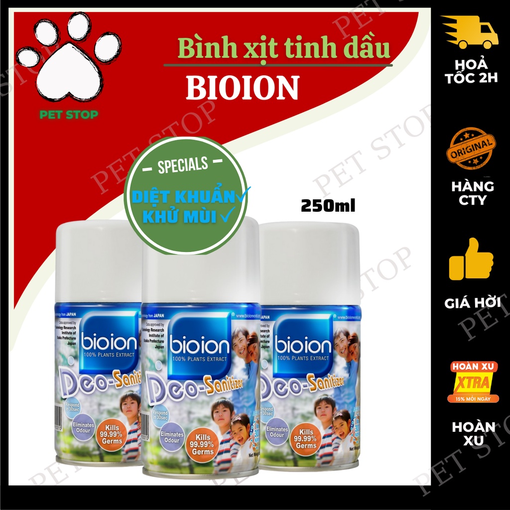 BÌNH XỊT KHỬ MÙI KHỬ TRÙNG NHÀ CỬA BIOION