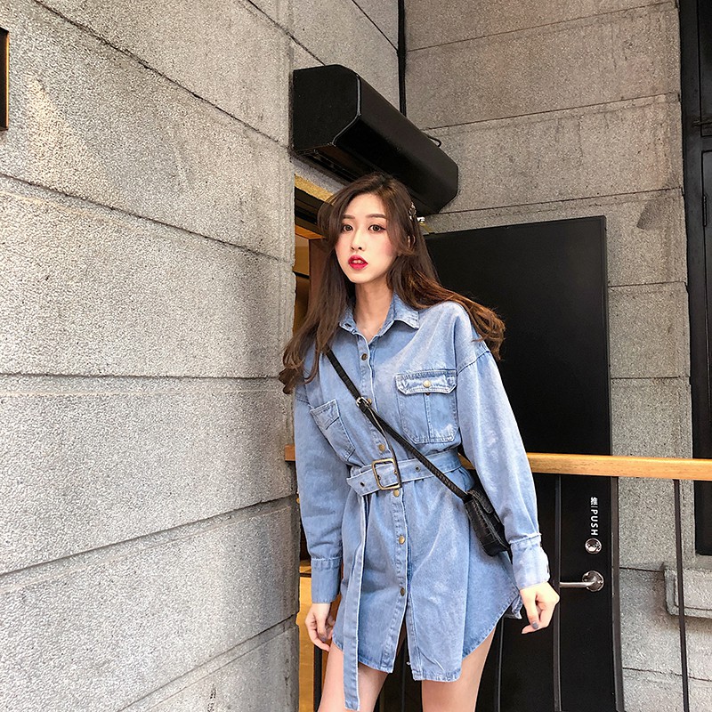 Áo sơ mi bò dáng giấu quần hàng QCCC ĐẸP