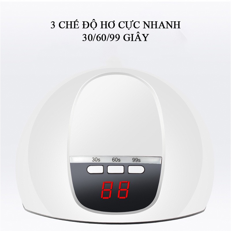 Máy Hơ Gel 54W Chính Hãng, UV/LED Dùng Được Với Pin Dự Phòng, Laptop Khi Mất Điện