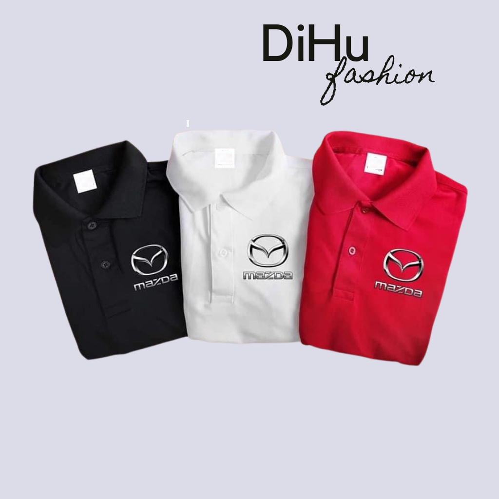 Áo thun polo có cổ ngắn tay cao cấp cotton chính hãng Mazda cao cấp thấm hút mồ hôi, trẻ trung sang trọng