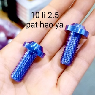 2 con Ốc Titan 10 li 2.3  phân gắn pat heo ya