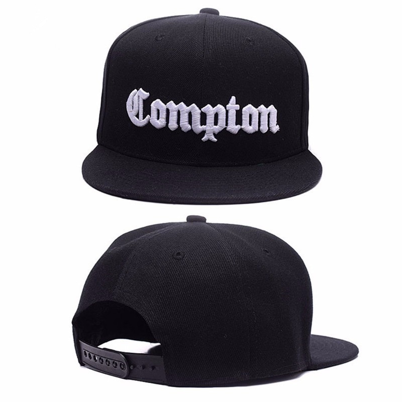Mũ lưỡi trai thêu chữ Gorras LSnapbacks Compton phong cách hip hop mới cho nam