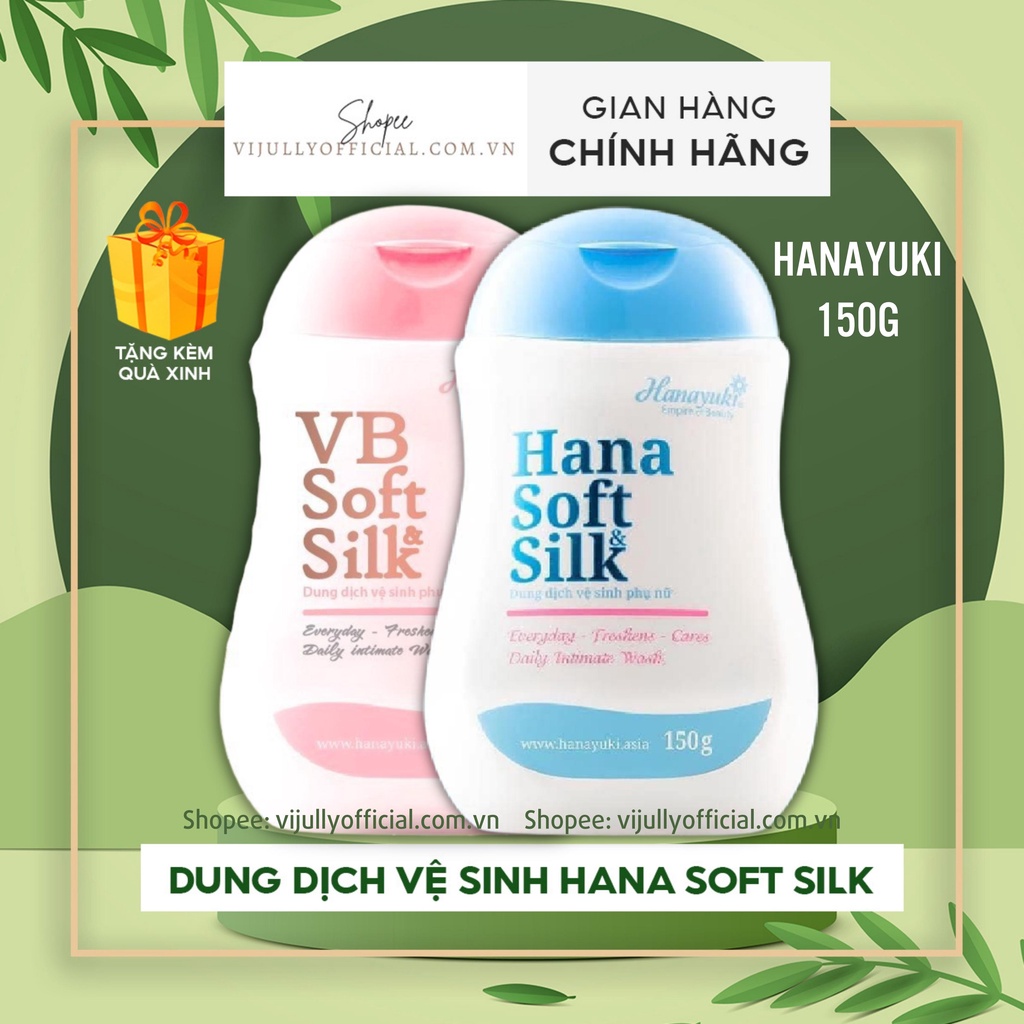 Dung dịch vệ sinh phụ nữ hana soft silk thơm lâu, kháng khuẩn 150g