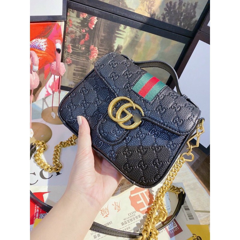 túi gucci nữ màu đen size 16