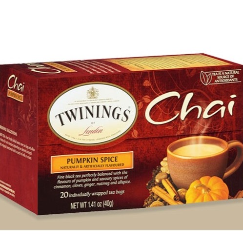 Trà Chai Twinings hương bí ngô date 07/2023 (hàng Mỹ nguyên seal)