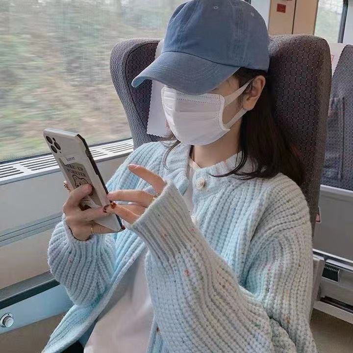 Áo Len Mềm Dáng Rộng Màu Xanh Sữa Phong Cách Nhật Bản Thời Trang Xuân Thu Cho Nữ | BigBuy360 - bigbuy360.vn