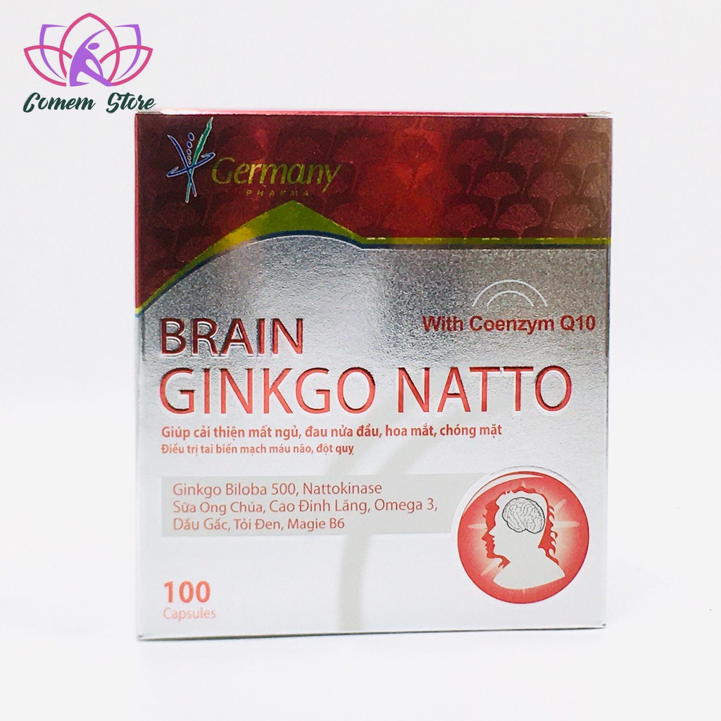 HOẠT HUYẾT DƯỠNG NÃO BRAIN GINKGO NATTO 100 Viên