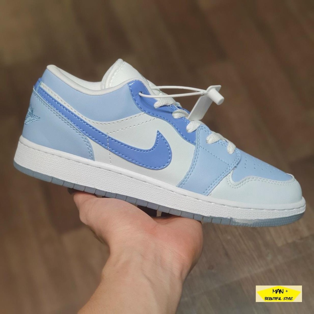 (FULL BOX + dây giày JD1) Giày thể thao Jordan 1 Low SE Mighty Swooshers xanh siêu chất cá tính cho cả nam nữ, cặp đôi