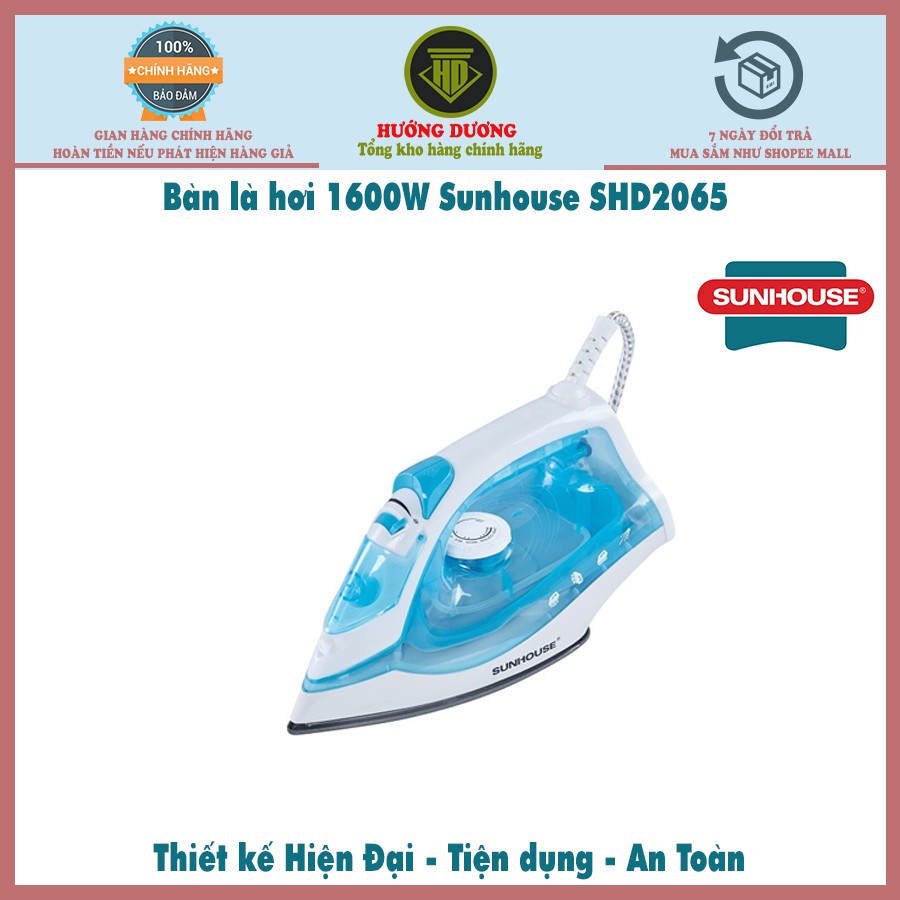 Bàn Ủi Hơi Nước công suất 1600W SUNHOUSE SHD2065 1600W