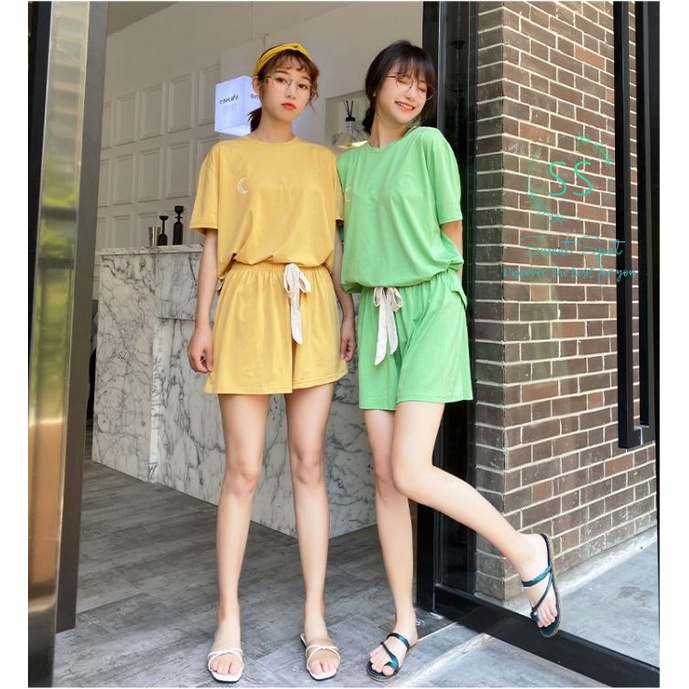 [Siêu phẩm] Đồ bộ nữ cotton cao cấp Hàn Quốc mặc nhà, đi chơi, đi du lịch