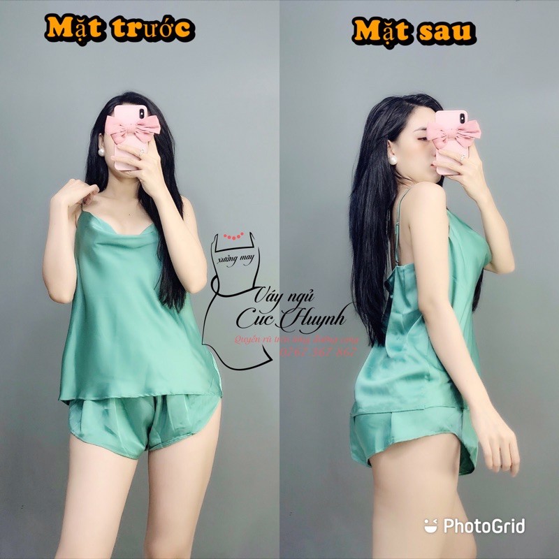 Đồ Ngủ 💖FREE SHIP💖 Bộ Đồ Ngủ Quyến Rũ 2 Dây Gợi Cảm Cho Nữ