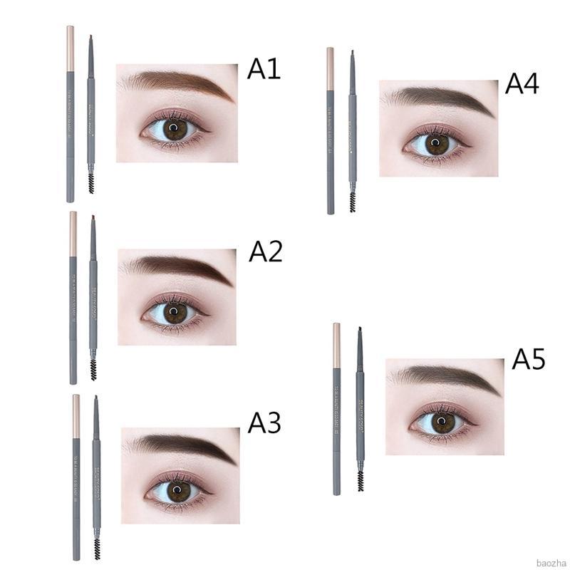 (Hàng Mới Về) Bút Chì Kẻ Lông Mày Hai Đầu Victor # 5 Màu Đen Tự Nhiên | BigBuy360 - bigbuy360.vn