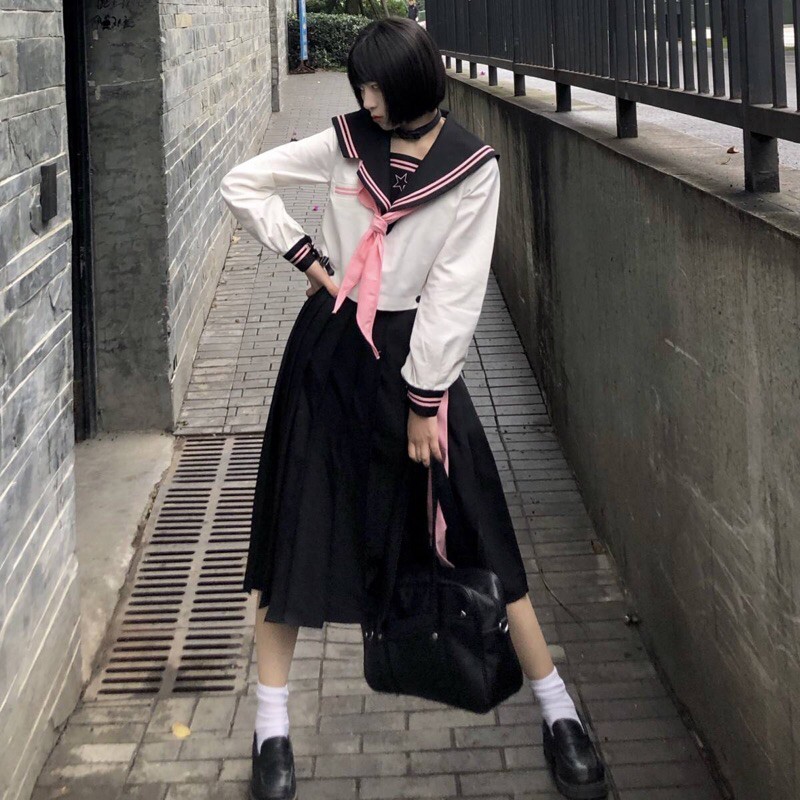 YAS0730-Set JK star rabbit and Little evil bear dài tay