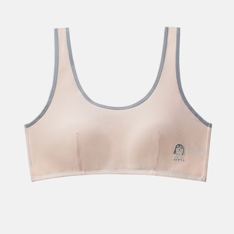 Áo lót vải cotton Không Gọng Thoải Mái Cho Bé Gái Tuổi Teen