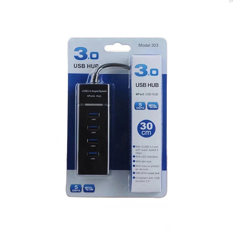 Bộ Chia 4 Cổng Usb 3.0 Tốc Độ Cao Cho Desktop Pc Mac Laptop