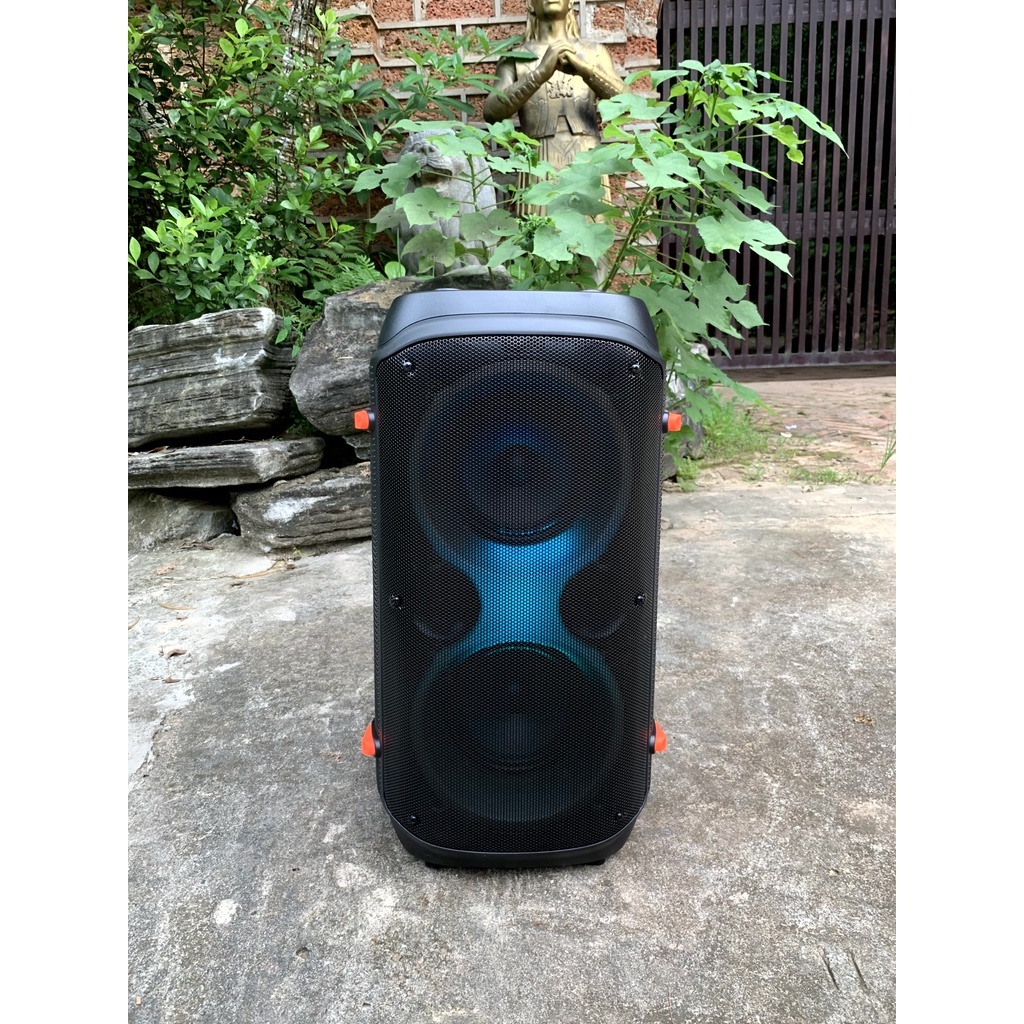 Loa Kéo Pro Partybox QS-8607 Karaoke Bluetooth Hát Siêu Hay Mẫu Mới-Tặng kèm Mic không dây