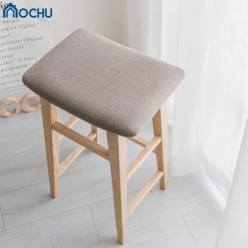 Ghế đôn chân gỗ OCHU đệm vải CARDI STOOL-M Nội thất thông minh decor phòng khách, phòng ngủ