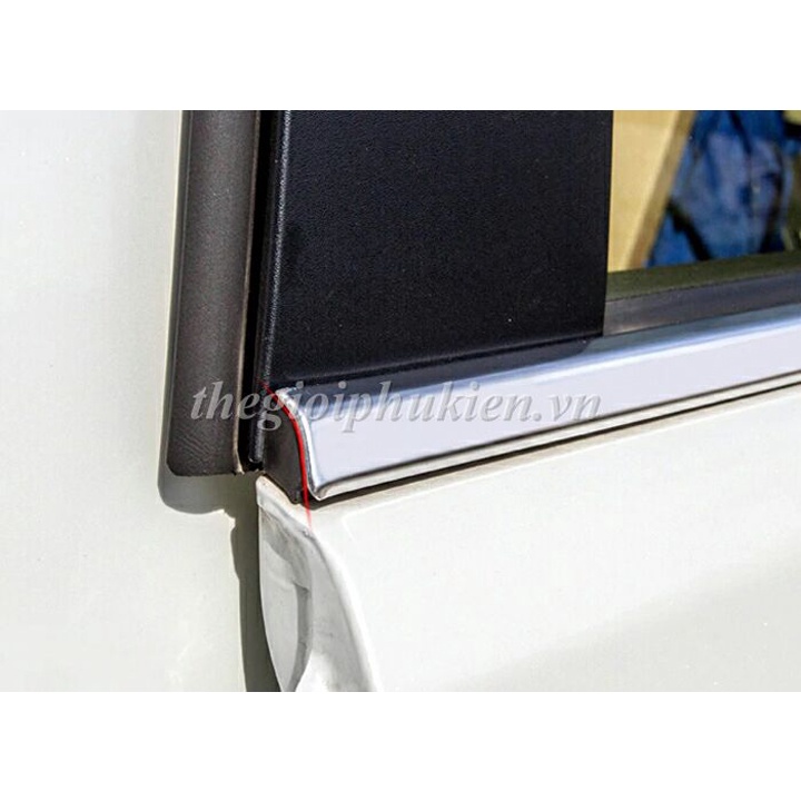 Bộ Nẹp viền cong kính, Chân kính INOX Toyota Land Cruiser Prado