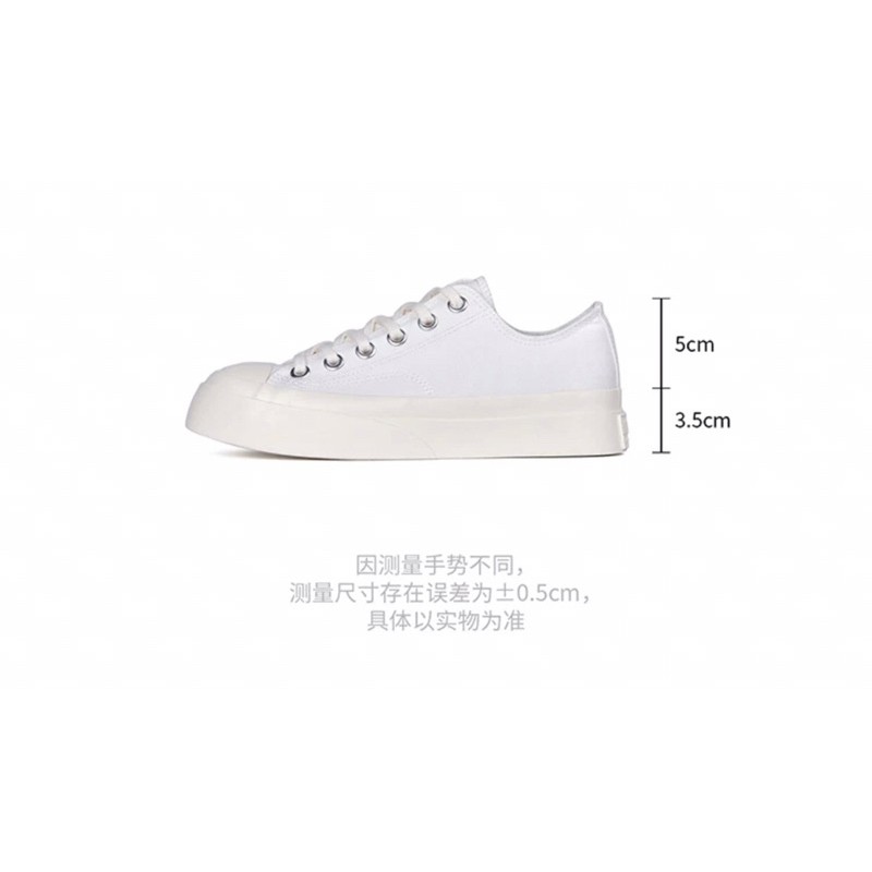 Giày vải đế cao 3,5cm 3 màu basic dễ phối đồ chính hãng Mistery