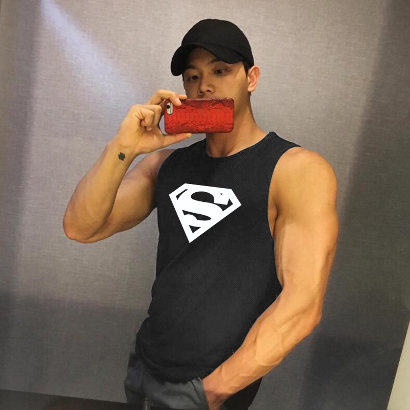 Workout Casual Mesh Tank Top Men New Fitness Summer Fashion Musculation Clothing Bodybuilding Sleeveless Shirt Quick Dry Vest