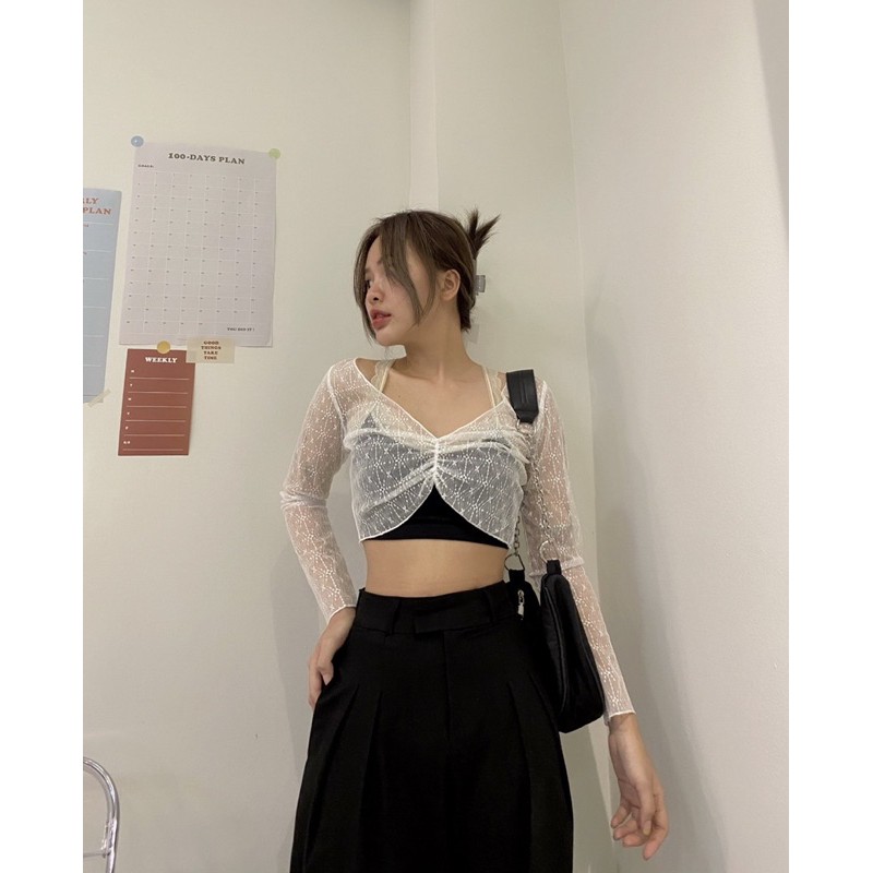 SLEE MESH CROP ( Không Kèm Bra ) NIEYO