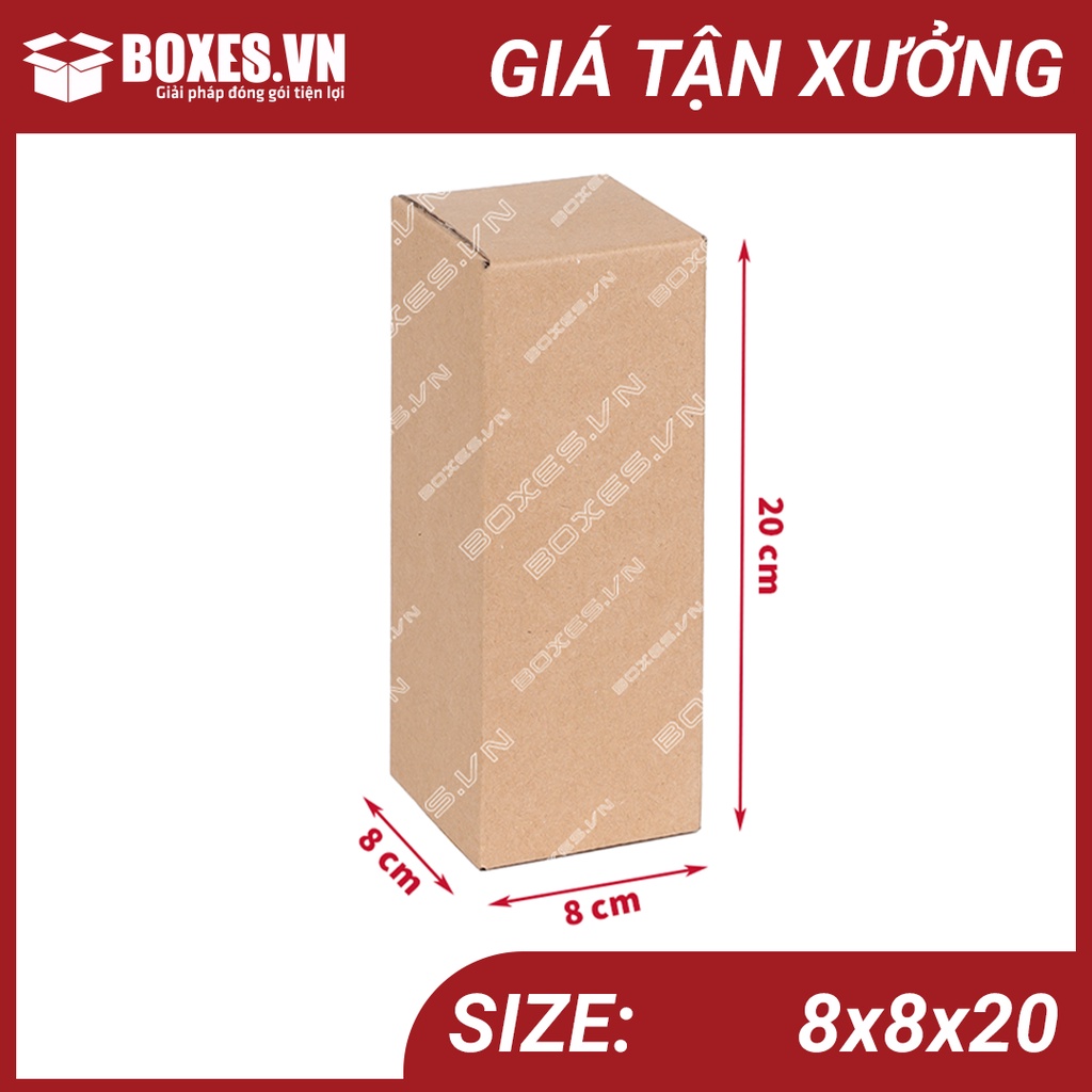 [Hỏa Tốc] 8x8x20 Combo 300 hộp Carton đóng gói hàng