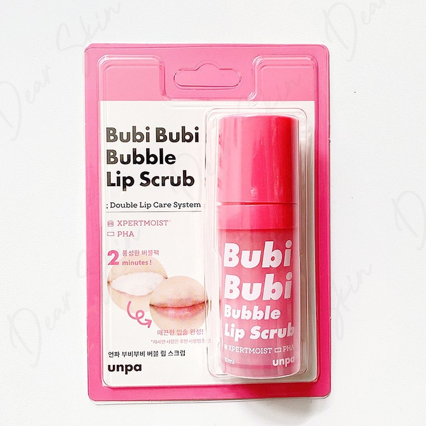 [MẪU MỚI] Tẩy Tế Bào Chết Sủi Bọt Cho Môi Unpa Bubi Bubi Bubble Lip Scrub 10ml