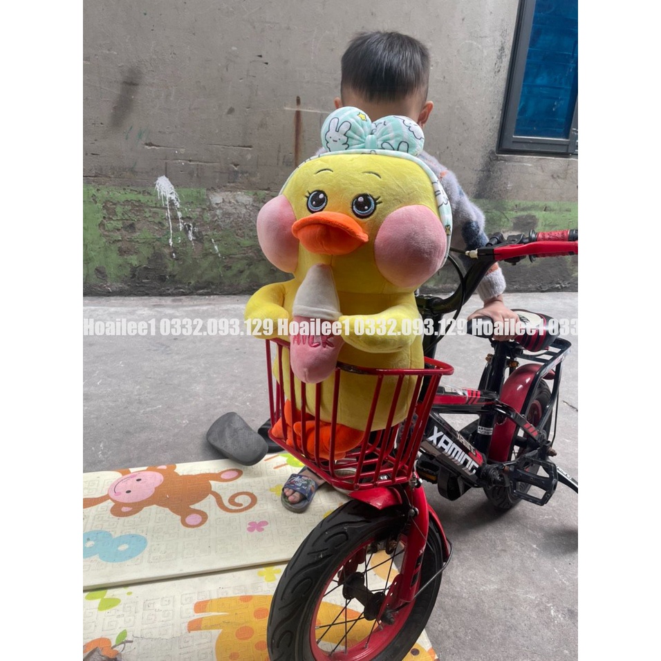 Gấu bông Vịt má hồng ôm bình sữa mẫu thú nhồi bông siêu hot hit hàng cao cấp kích thước 45cm 65cm 90cm