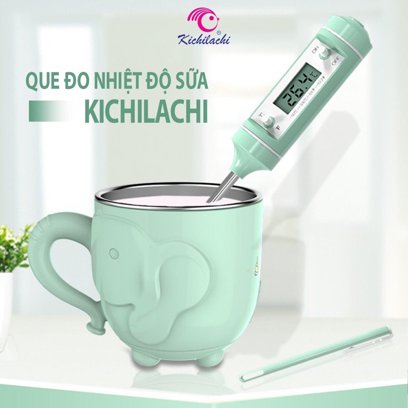 Que đo nhiệt độ sữa và thức ăn dặm cho bé Kichilachi - Sumishop2019