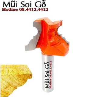 Mũi soi, mũi phay đa giác, chỉ nổi ngã cao 25mm không bi