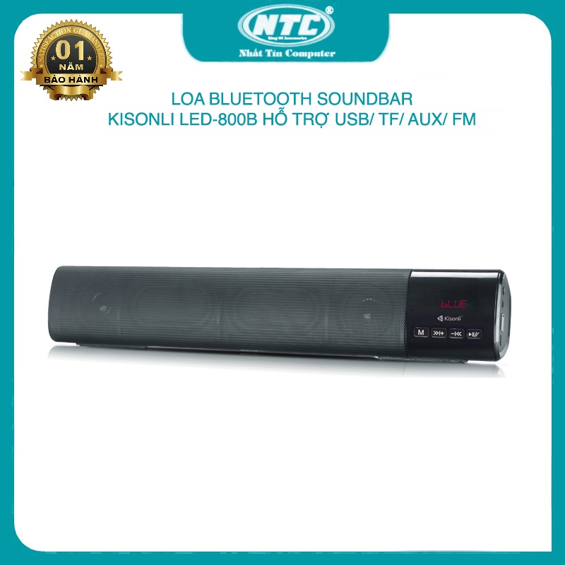 Loa vi tính soundbar Kisonli LED-800B led RGB - tích hợp 2 BASS cực mạnh (nhiều màu) Nhất Tín Computer