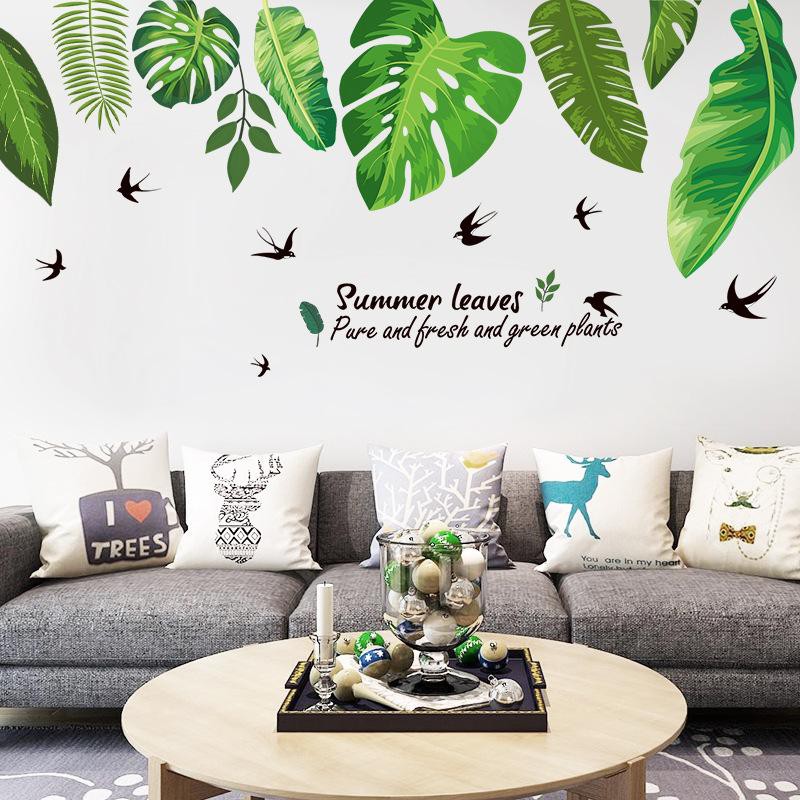 Decal dán tường Green Leaves Art XL8362 framedecals