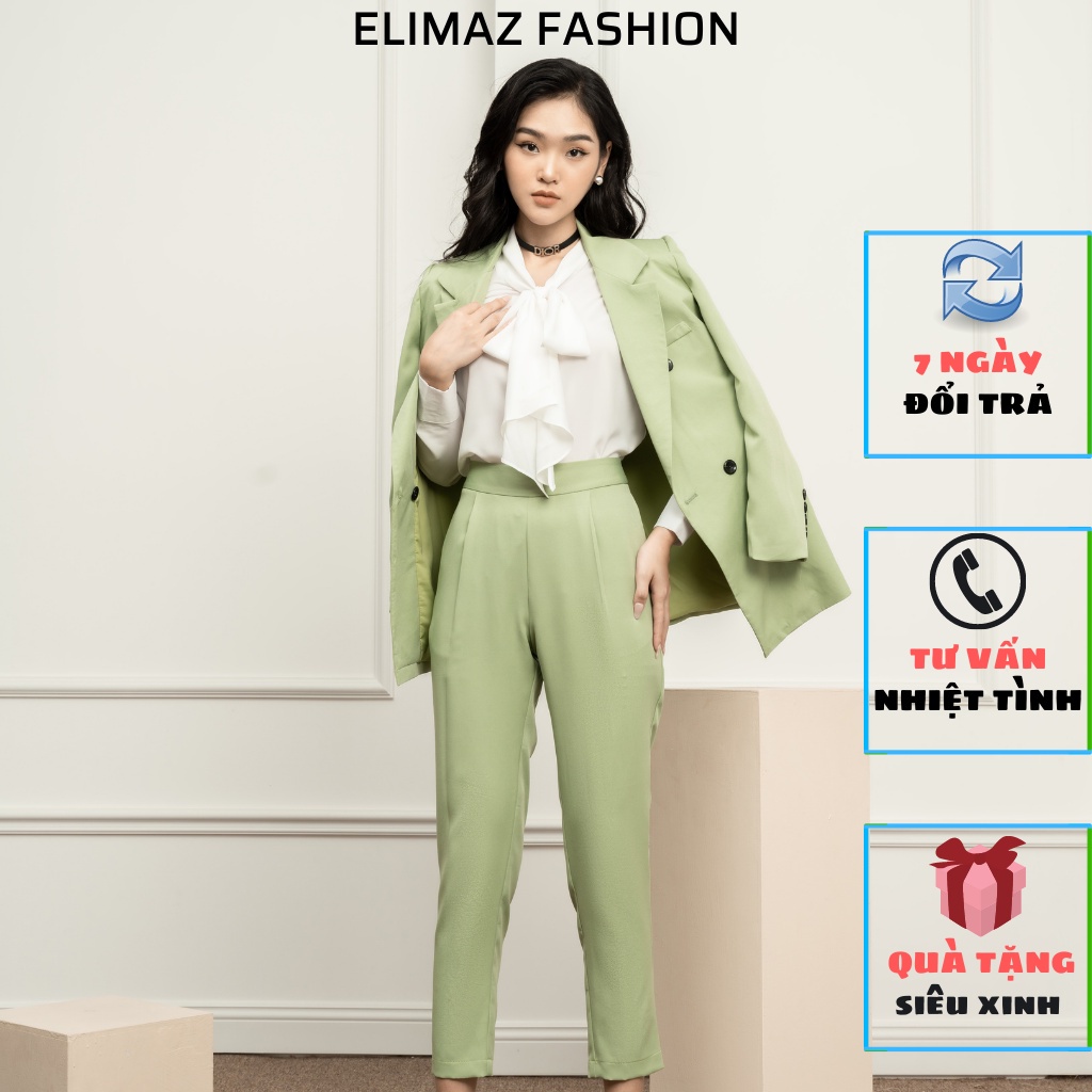 Quần tây âu nữ công sở Elimaz khoá sườn siêu nhẹ EQ21.048 - HÀNG MỚI VỀ