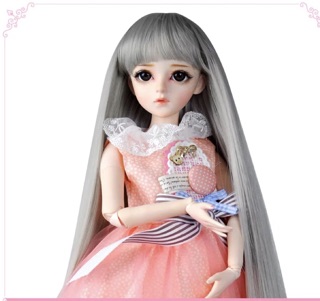 Tóc giả cho bjd 1/3 ( doris kilig doll)