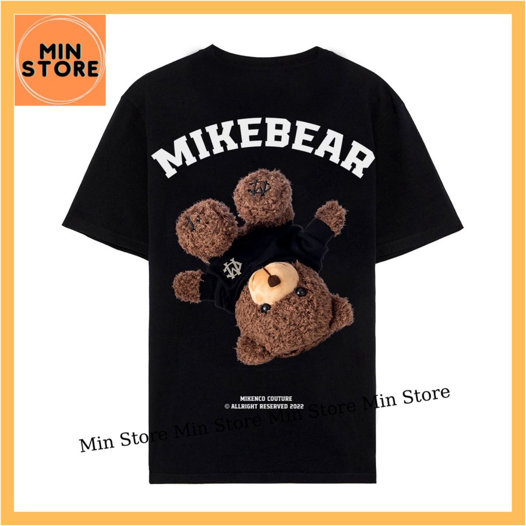 Áo phông Mikenc0 Mikebear tshirt cao cấp , Áo thun Mikenko na5m nữ chính hãng gấu 5D cá tính sành điệu siêu hot 2022