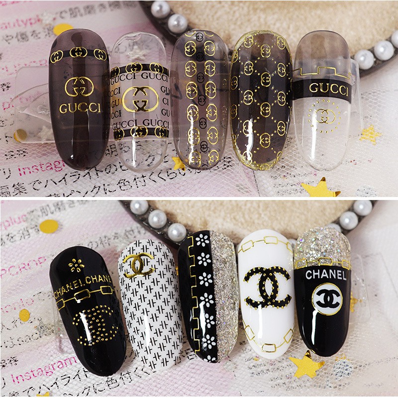 Sticker nail thương hiệu LADURA trang trí móng