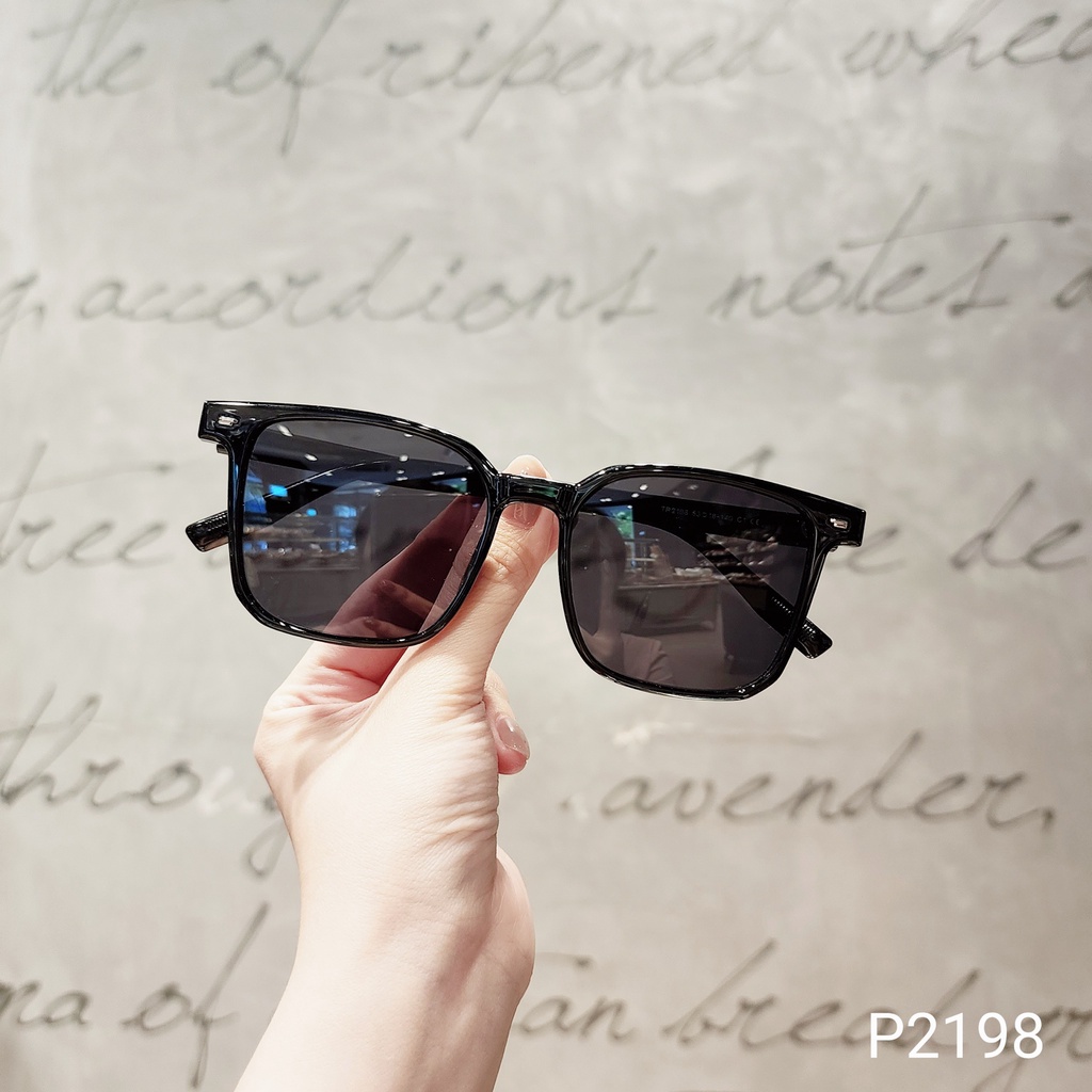 Kính râm nam LILYEYEWEAR mắt vuông to chống UV400 phân cực bảo vệ mắt P2198