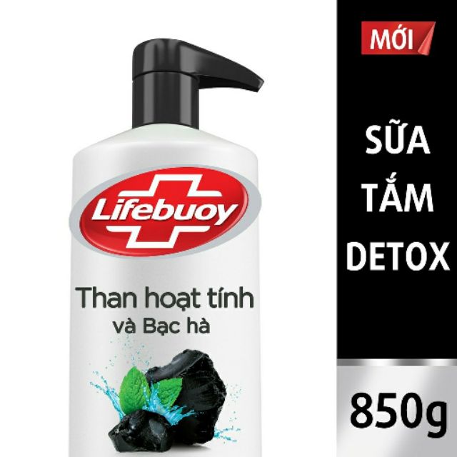 Sữa Tắm Lifebuoy Than Hoạt Tính Chai 850ml